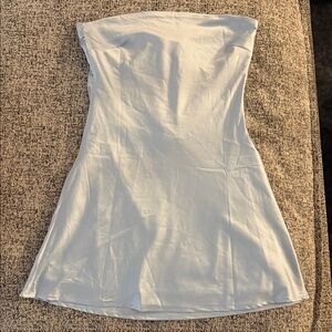 Jamie Satin Mini Dress - Blue